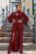 Wine Red Sexy Fashion Hollow Solid Split Long Sleeve O Neck Jumpsuits
