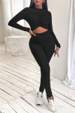 Khaki Fashion Casual Solid Hollowed Out O Neck Skinny Jumpsuits