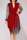 Red Casual Work Print Polka Dot Patchwork Asymmetrical V Neck A Line Dresses