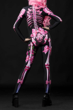 Pink Street Skull Zipper Half A Turtleneck Regular Jumpsuits