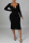 Black Sexy Solid Split Joint Frenulum Backless Asymmetrical Collar One Step Skirt Dresses