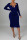 Royal Blue Sexy Solid Split Joint Frenulum Backless Asymmetrical Collar One Step Skirt Dresses