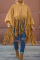 Burgundy Fashion Vintage Solid Tassel Turtleneck Plus Size Overcoat