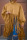 Khaki Fashion Vintage Solid Tassel Turtleneck Plus Size Overcoat