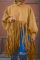 Burgundy Fashion Vintage Solid Tassel Turtleneck Plus Size Overcoat