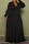 Black Casual Elegant Solid Split Joint V Neck A Line Plus Size Dresses