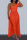 Red Sexy Casual Solid Split Joint Oblique Collar Plus Size Jumpsuits