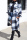 Black Fashion Casual Plaid Print Cardigan Turndown Collar Outerwear