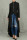 Black Casual Solid Split Joint Asymmetrical Zipper Irregular Dress Dresses