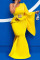 Yellow Fashion Sexy Solid With Belt Oblique Collar Long Sleeve Two Pieces