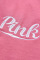 Pink Casual Letter Print Hooded Collar Long Sleeve Two Pieces