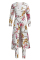 YellowFeather Sexy Printing Cardigan Long Sleeve Trousers Suit