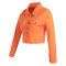Orange Street Style Solid Denim Jacket (Only Jacket)