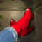 Red Fashion Hollowed Out Patchwork Solid Color Pointed Wedges Shoes