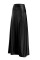 Black Sexy Solid Split Joint Slit Straight High Waist Type A Solid Color Bottoms