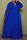 Deep Blue Casual Elegant Solid Split Joint V Neck A Line Plus Size Dresses