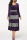 Purple Casual Solid Split Joint Flounce V Neck Long Sleeve Dresses