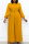 Yellow Fashion Casual Solid With Belt O Neck Regular Jumpsuits