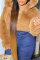 Brown Fashion Casual Solid Cardigan Hooded Collar Outerwear