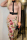 Apricot Fashion Casual Print Patchwork With Belt Turndown Collar Long Sleeve Dresses
