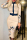 Light Khaki Fashion Casual Print Patchwork With Belt Turndown Collar Long Sleeve Dresses