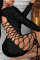 Black Sexy Fashion Long Sleeve Cutout Dress