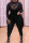 Black Fashion Casual Patchwork Tassel See-through O Neck Regular Jumpsuits