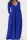 Blue Casual Solid Patchwork V Neck Straight Dresses