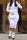 White Casual Solid Embroidered Patchwork Turtleneck One Step Skirt Dresses