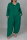 Green Fashion Casual Solid Basic V Neck Plus Size Jumpsuits (Without Belt)