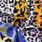 Khaki Fashion Casual Print Asymmetrical Off the Shoulder Plus Size Two Pieces