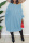 Blue Fashion Casual Solid Basic O Neck Long Sleeve Dresses