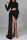 Black Sexy Elegant Solid Split Joint Asymmetrical Sequins O Neck Irregular Dress Dresses