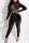 Black Fashion Sexy Patchwork Hot Drilling Split Joint Turtleneck Skinny Jumpsuits