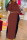 Red Bean Paste Solid Patchwork Slit Turtleneck Straight Dresses