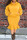 Yellow Casual Solid Split Joint Pocket Fold Hooded Collar Plus Size Two Pieces