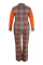 Lake Blue Fashion Sexy Turndown Collar Plaid Patchwork Jumpsuits