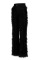 Black Fashion Solid Patchwork Feathers Boot Cut High Waist Speaker Solid Color Bottoms
