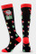 Red Green Fashion Santa Claus Santa Hats Printed Patchwork Sock
