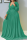 Green Sexy Fashion V-neck Long Sleeve Dress (Without Belt)