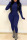 Royal Blue Casual Solid Split Joint Zipper Collar Skinny Jumpsuits