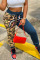 Red Fashion Casual Camouflage Print Patchwork Harlan Bottoms