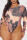 Pink Sexy Print Patchwork O Neck Regular Jumpsuits