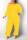 Yellow Fashion Casual Solid Basic Off the Shoulder Plus Size Jumpsuits (No Pocket)