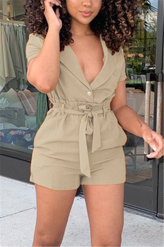 CamelColor Fashion Casual Short Sleeved Shirt Shorts Set