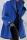 Blue Fashion Casual Solid Split Joint Hooded Collar Outerwear