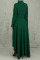 Army Green Casual Solid Split Joint Asymmetrical Zipper Irregular Dress Dresses