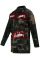 Camouflage Casual Street Print Split Joint Buckle Turndown Collar Outerwear