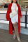 Red Fashion Casual Solid Cardigan Outerwear