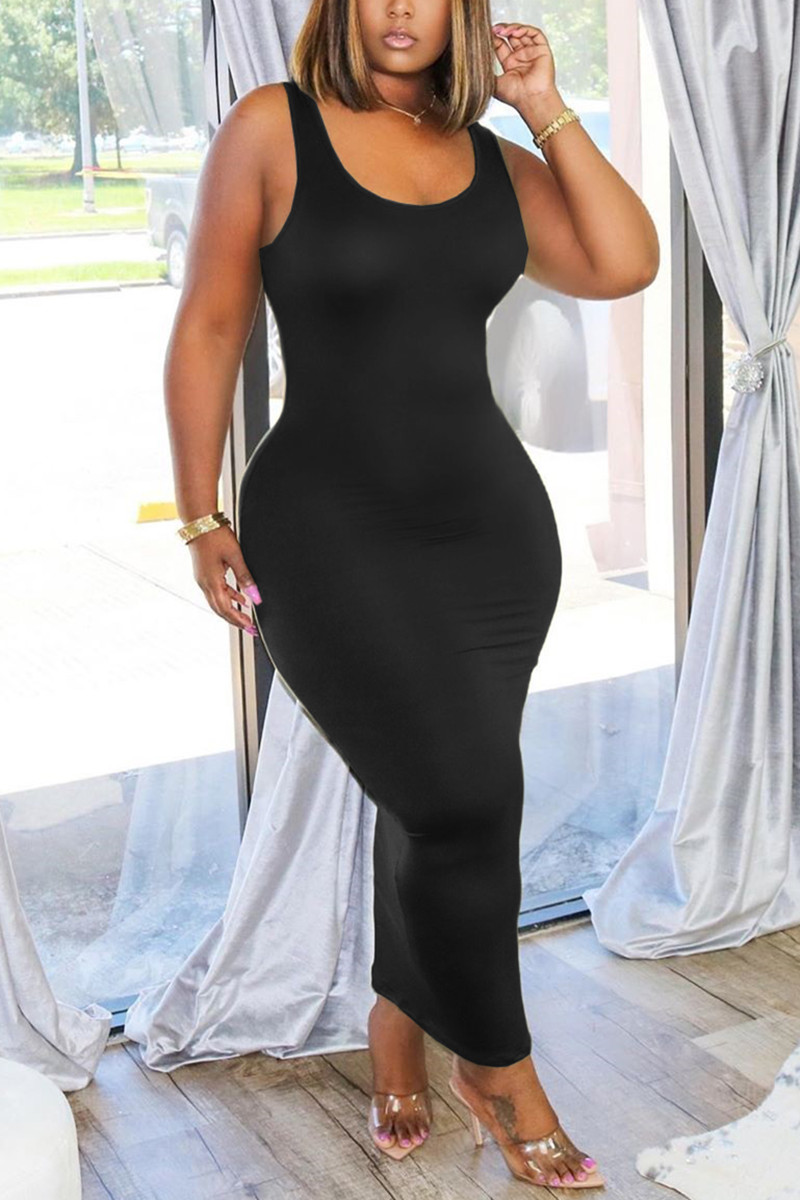 

Black Sexy Fashion Tight Sleeveless Dress